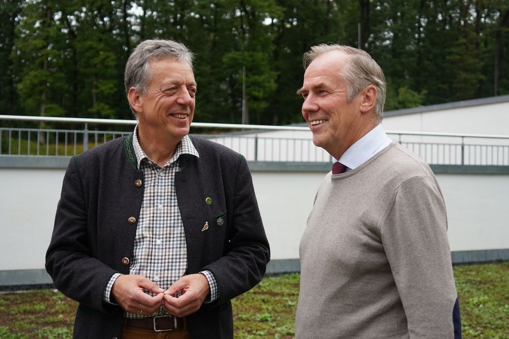 DJV-Präsident Dammann-Tamke (l.) und DSB-Präsident von Schönfels